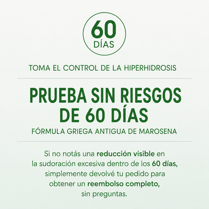 Sudorex | Regula tu sudoracion excesiva desde adentro.