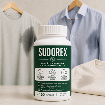 Sudorex | Regula tu sudoracion excesiva desde adentro.