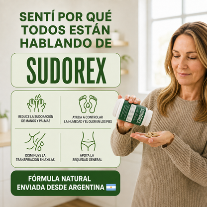 Sudorex | Regula tu sudoracion excesiva desde adentro.